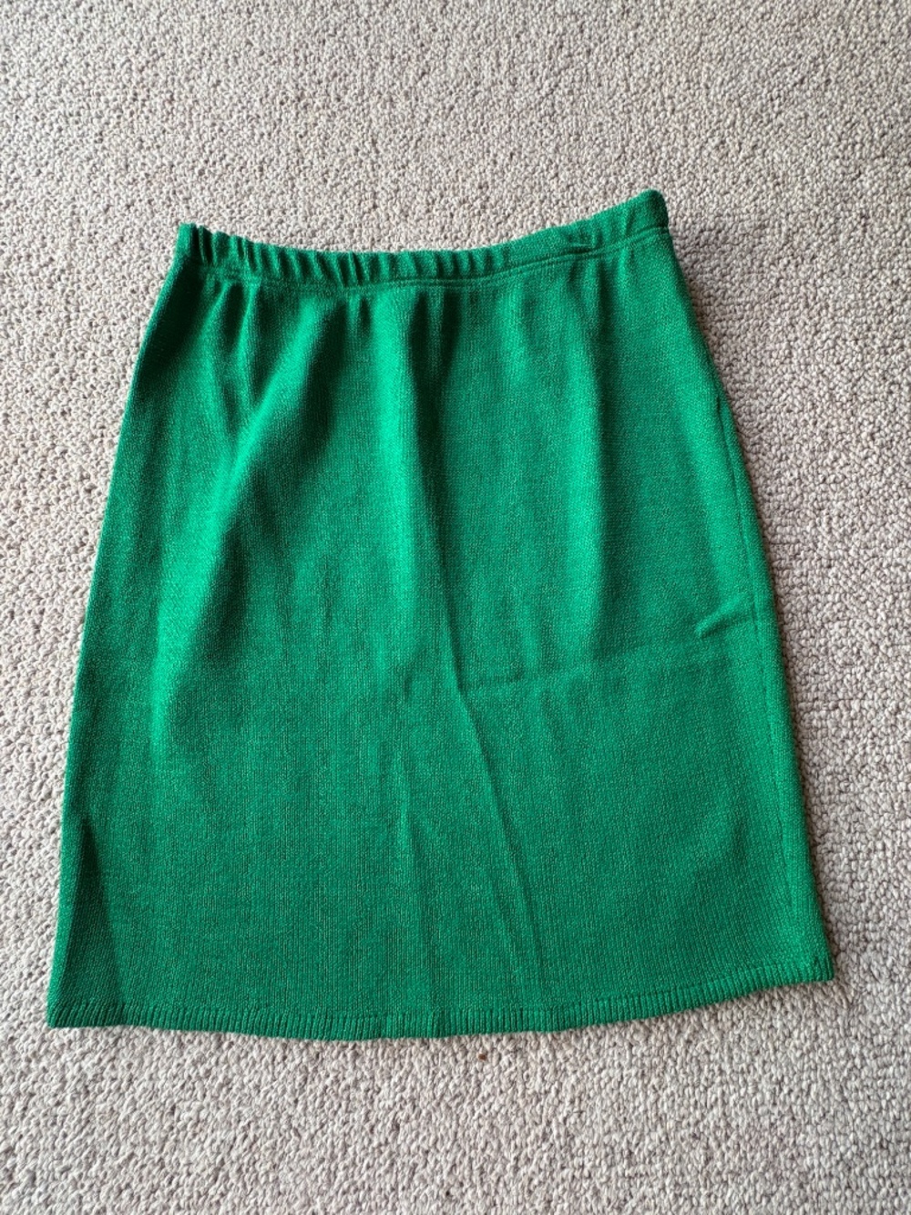 Vintage St John Santana Knit Skirt Set M Belted 80s Dynasty Office Siren Chic - Picture 9 of 15